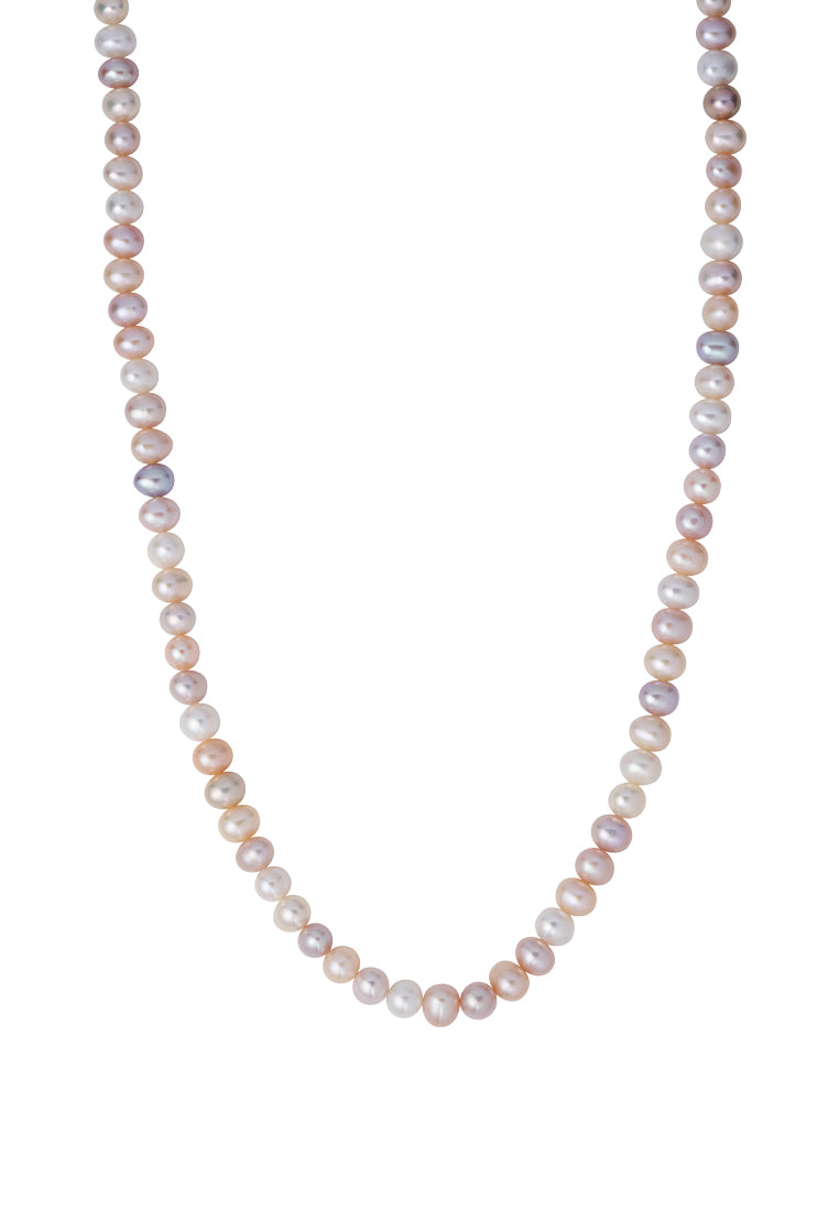 TOMEI Natural Mixed Pink Pearl Necklace