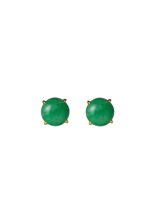 TOMEI Classical Jade Earrings, Yellow Gold 750