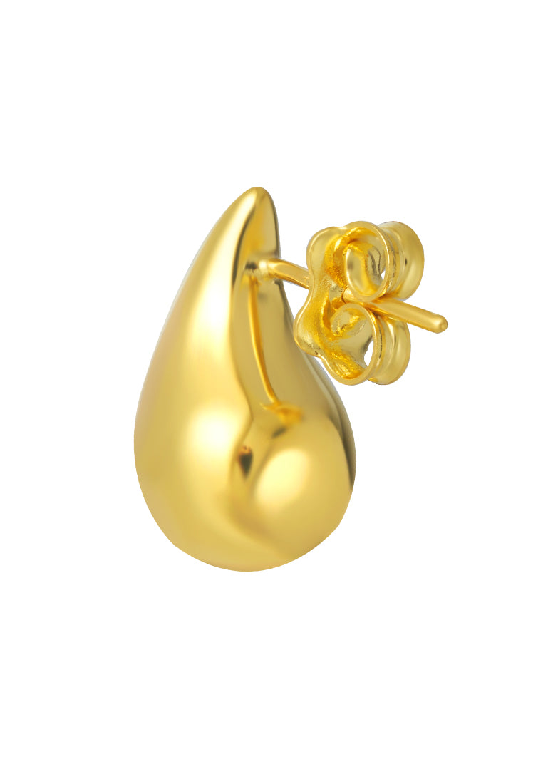 TOMEI Lusso Italia Droplet Earrings, Yellow Gold 916