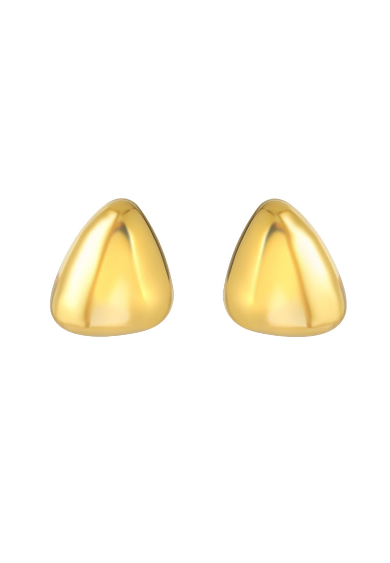 TOMEI Lusso Italia Triangular Earrings, Yellow Gold 916