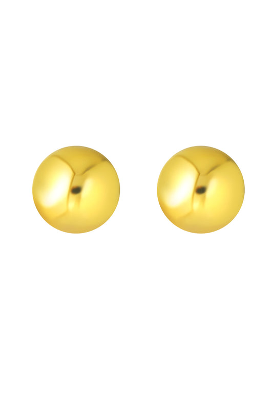 TOMEI Lusso Italia Glowing Ball Earrings, Yellow Gold 916