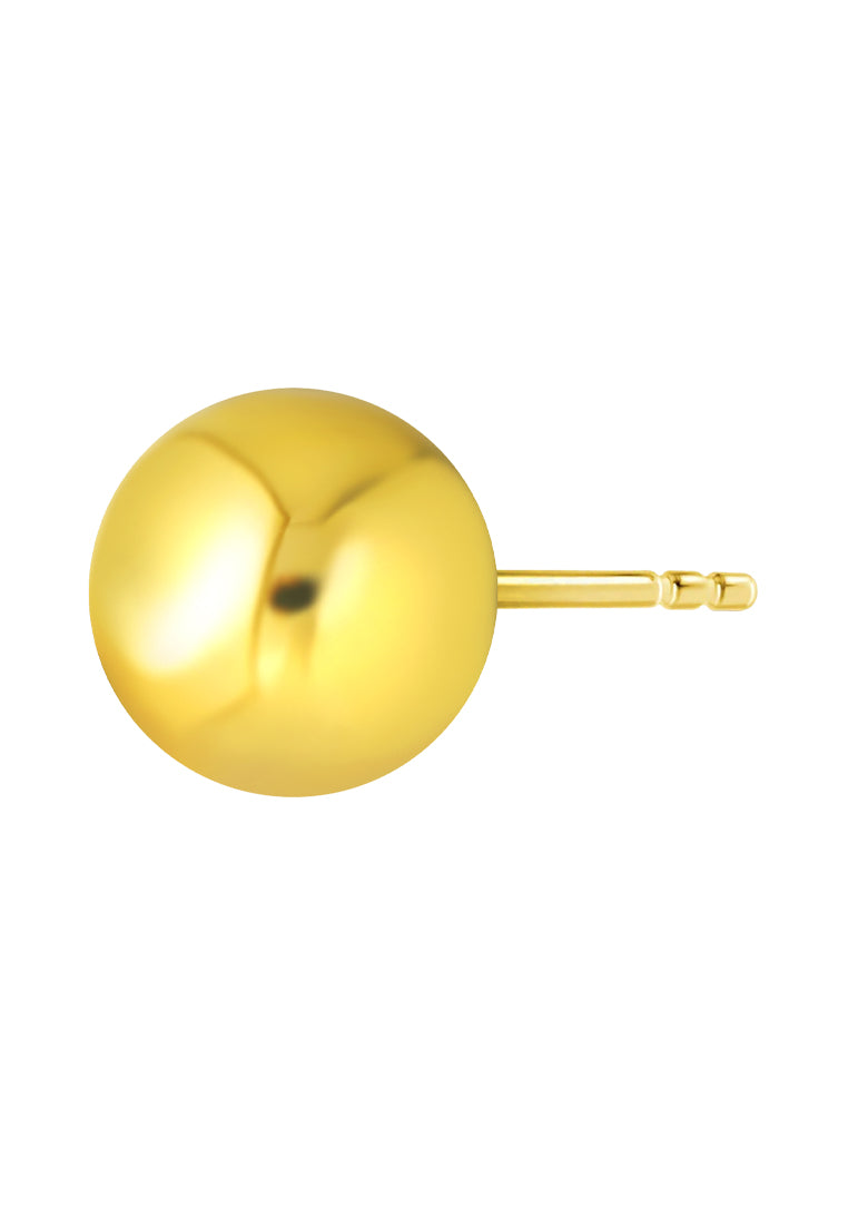 TOMEI Lusso Italia Glowing Ball Earrings, Yellow Gold 916