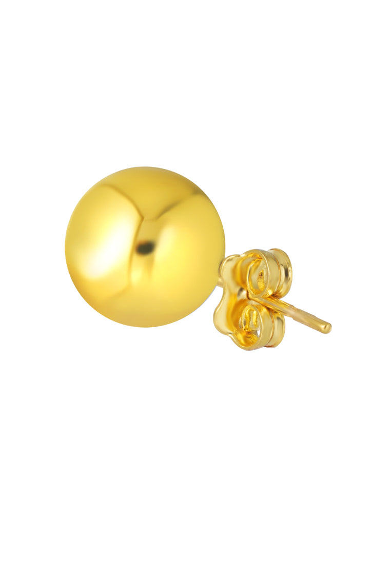 TOMEI Lusso Italia Glowing Ball Earrings, Yellow Gold 916