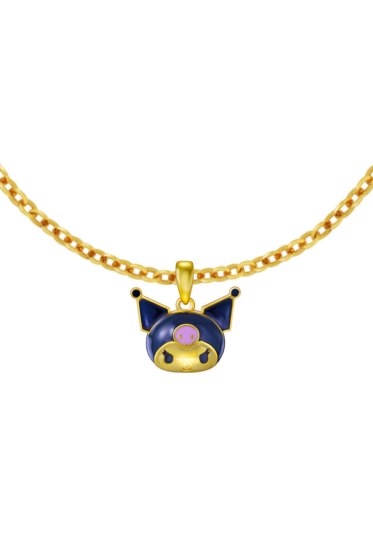 TOMEI X SANRIO Kuromi Pendant, Yellow Gold 916