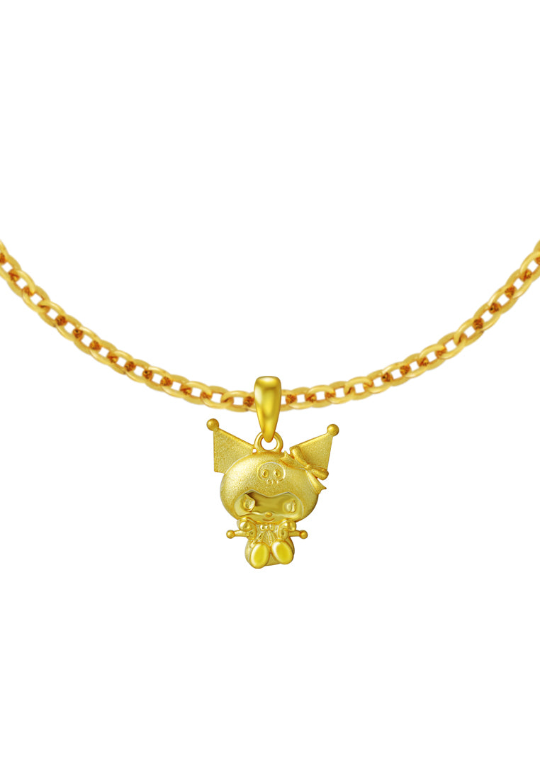 TOMEI X SANRIO Kuromi Pendant, Yellow Gold 916