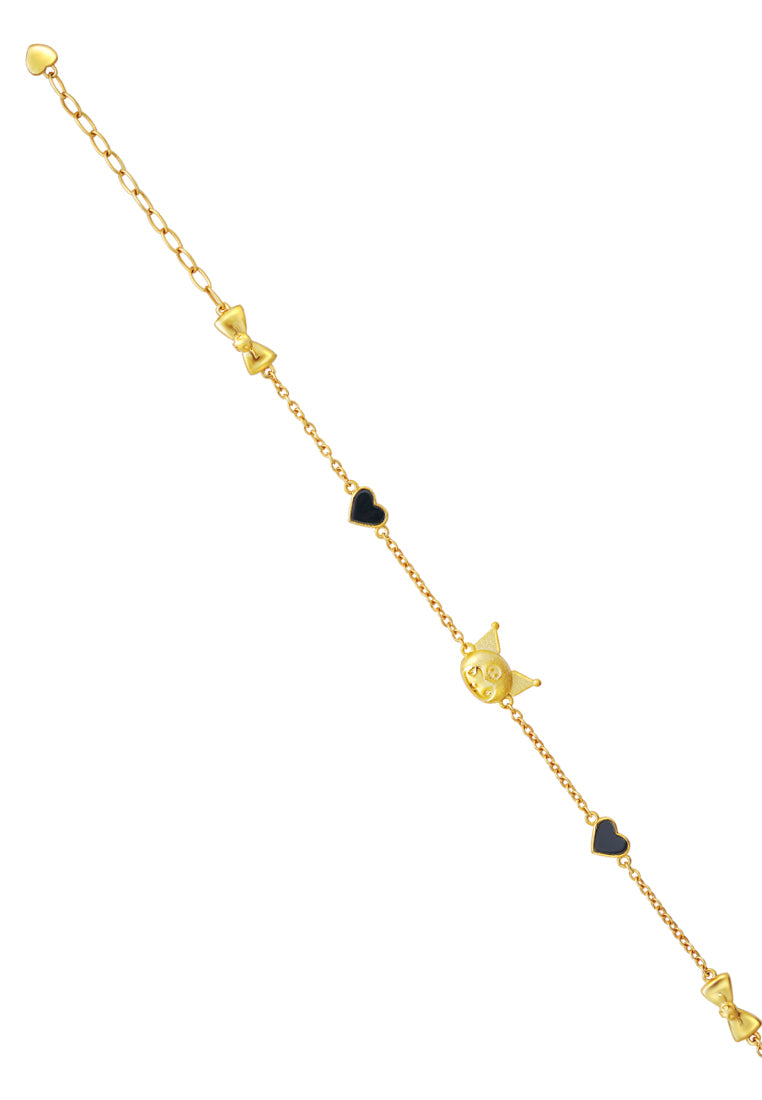 TOMEI X SANRIO Kuromi Bracelet, Yellow Gold 916