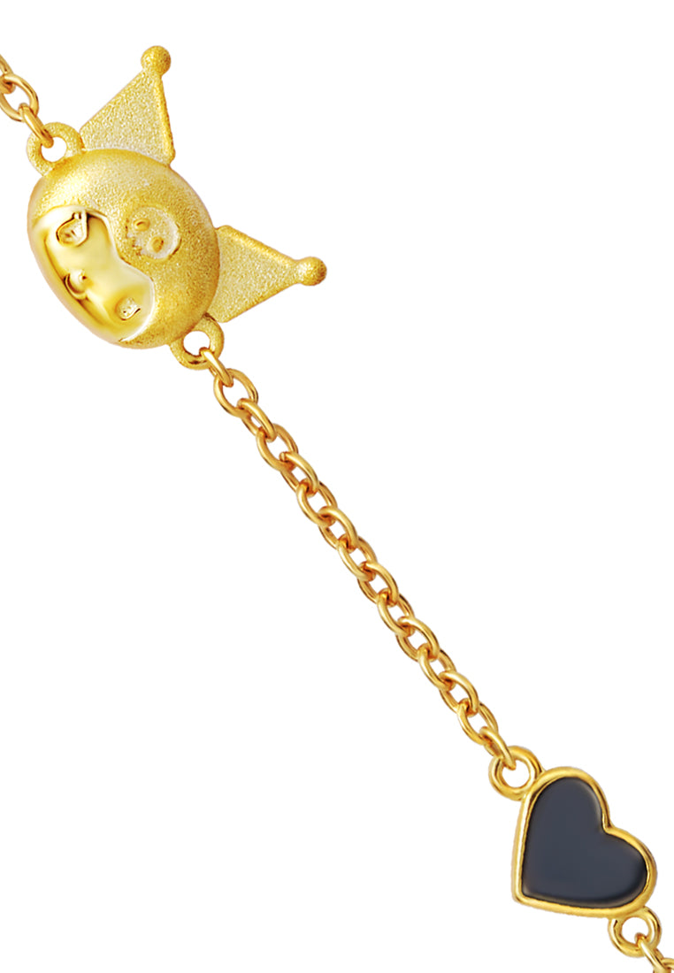 TOMEI X SANRIO Kuromi Bracelet, Yellow Gold 916