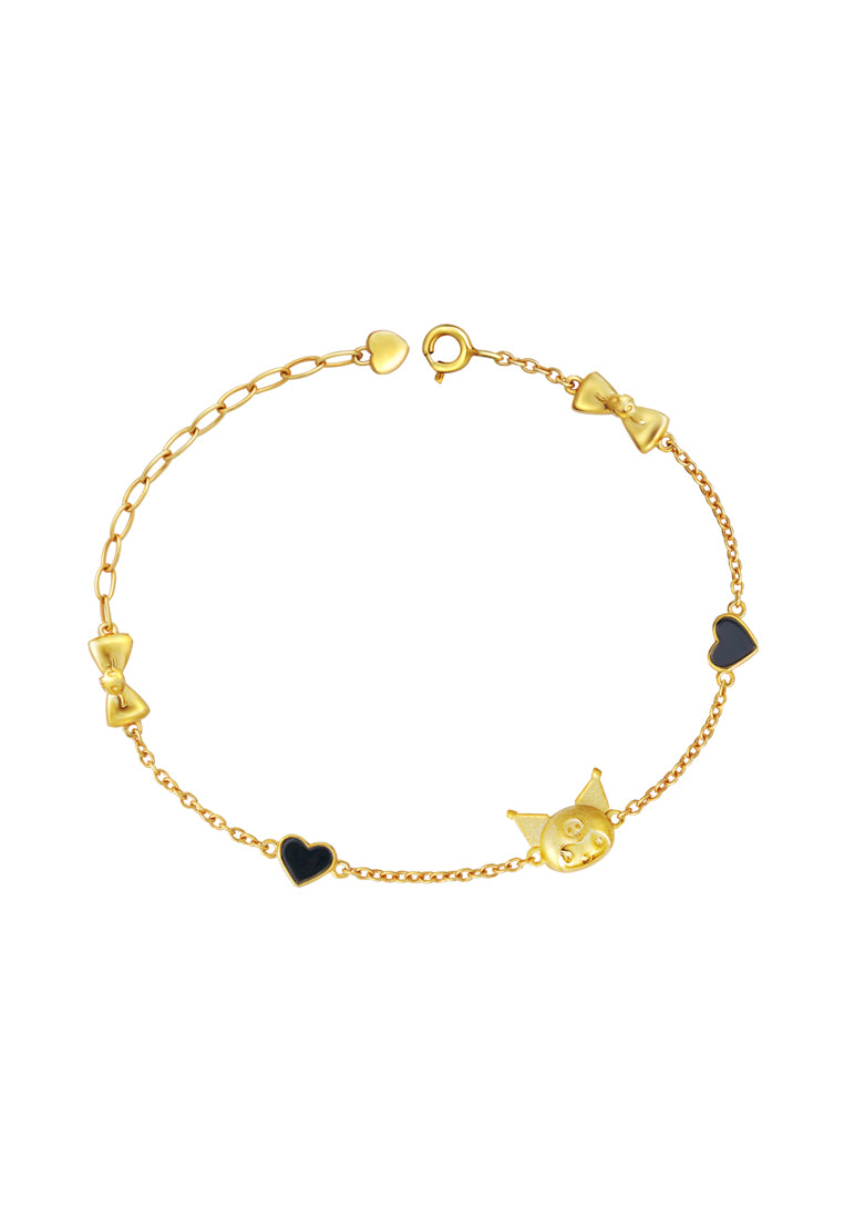 TOMEI X SANRIO Kuromi Bracelet, Yellow Gold 916