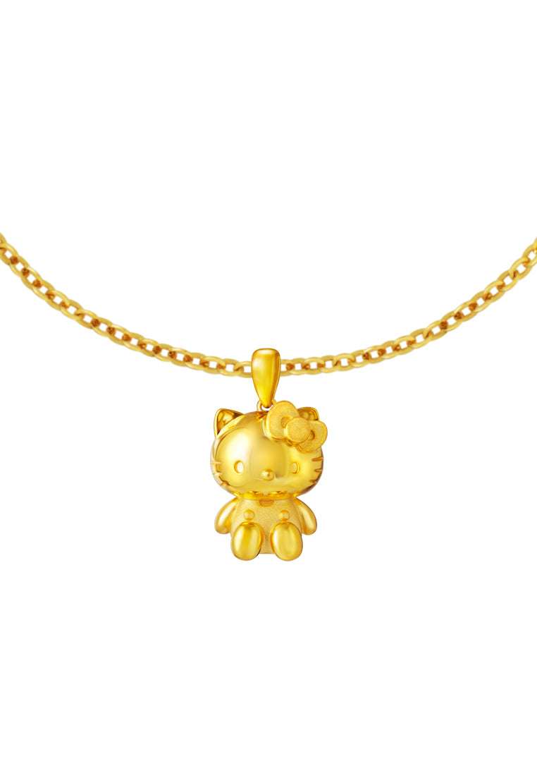 TOMEI X SANRIO Hello Kitty Pendant, Yellow Gold 916