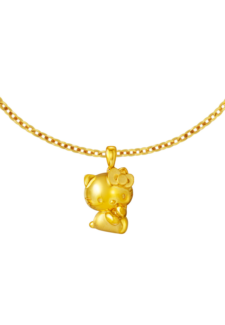 TOMEI X SANRIO Hello Kitty Pendant, Yellow Gold 916