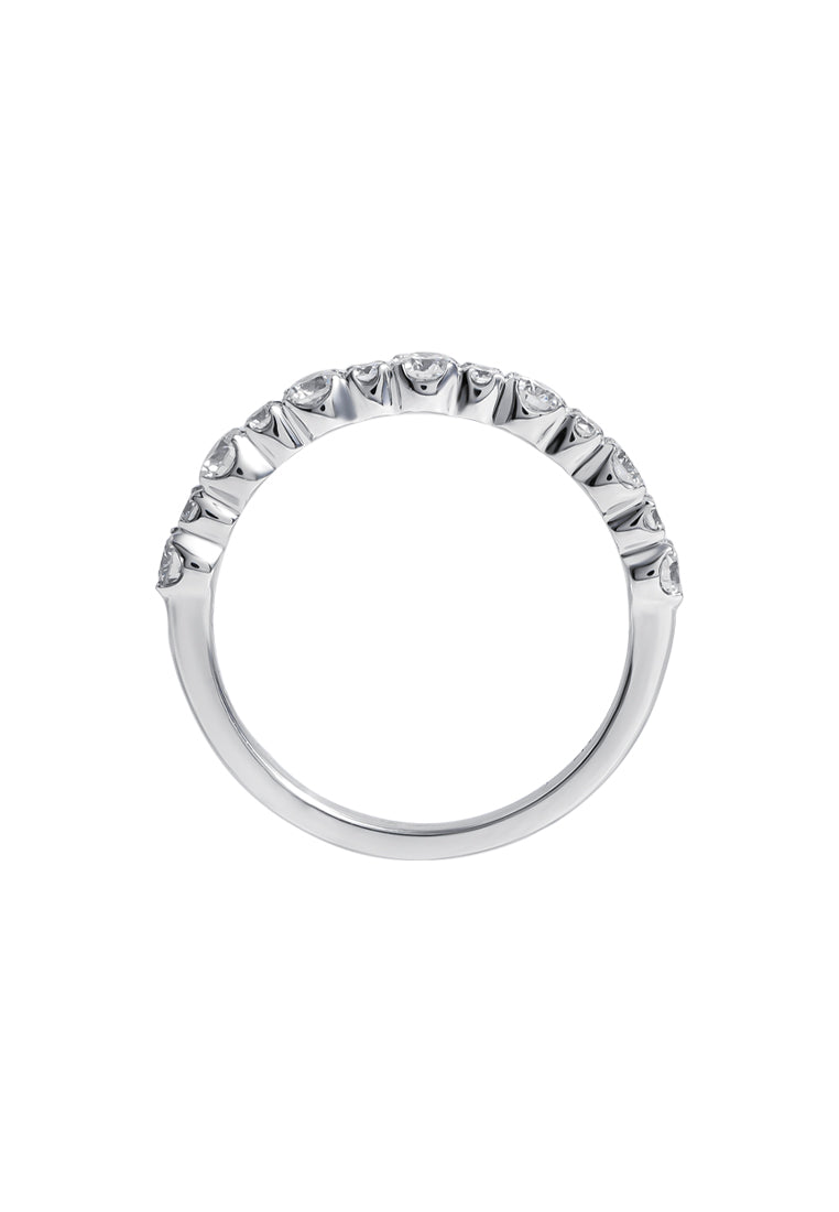 TOMEI Glimmering Grace Collection Eternity Ring, White Gold 750