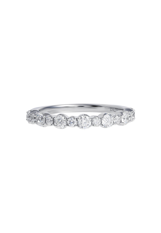 TOMEI Glimmering Grace Collection Eternity Ring, White Gold 750