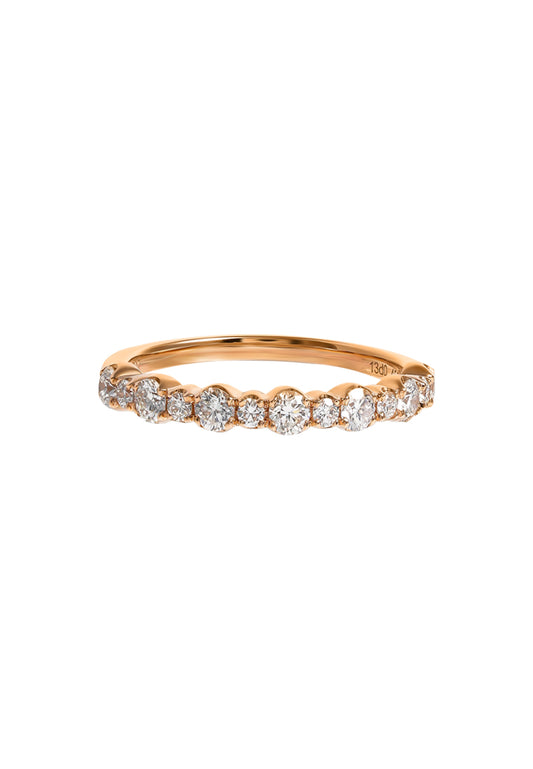 TOMEI Glimmering Grace Collection Eternity Ring, Rose Gold 750