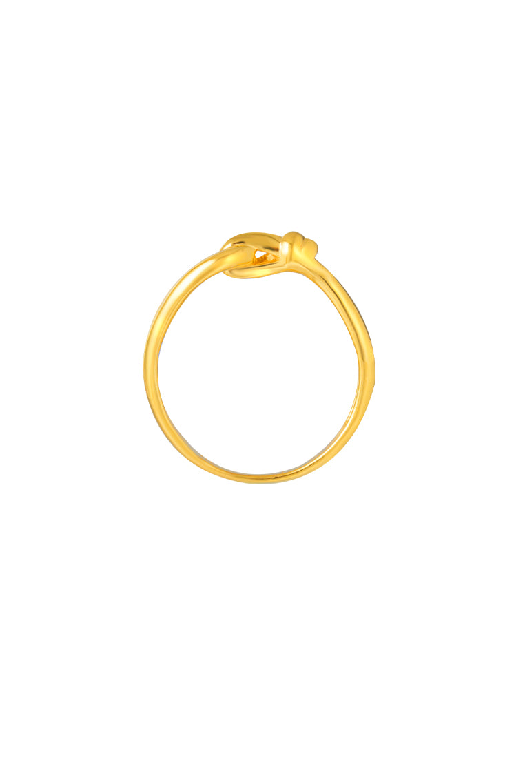 TOMEI Buckle Ring, Yellow Gold 916