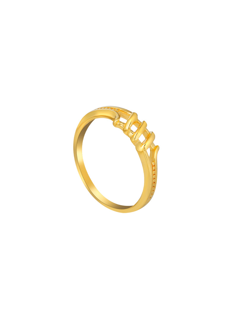 TOMEI Minimalist Ring, Yellow Gold 916