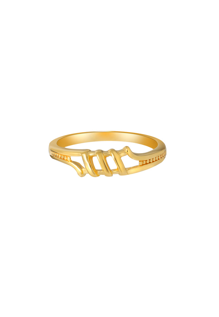 TOMEI Minimalist Ring, Yellow Gold 916