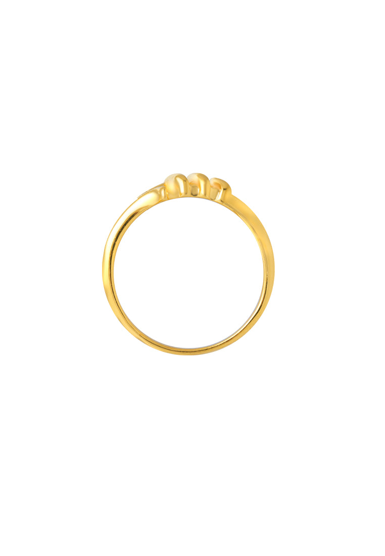 TOMEI Minimalist Ring, Yellow Gold 916