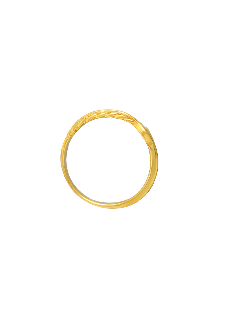 TOMEI Link-Inspired Ring, Yellow Gold 916