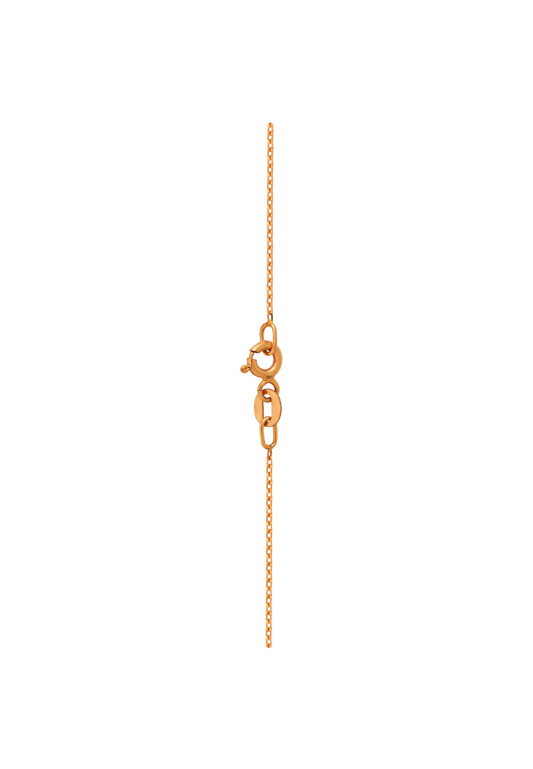 TOMEI Diamond Pendant Set, Yellow Gold 375