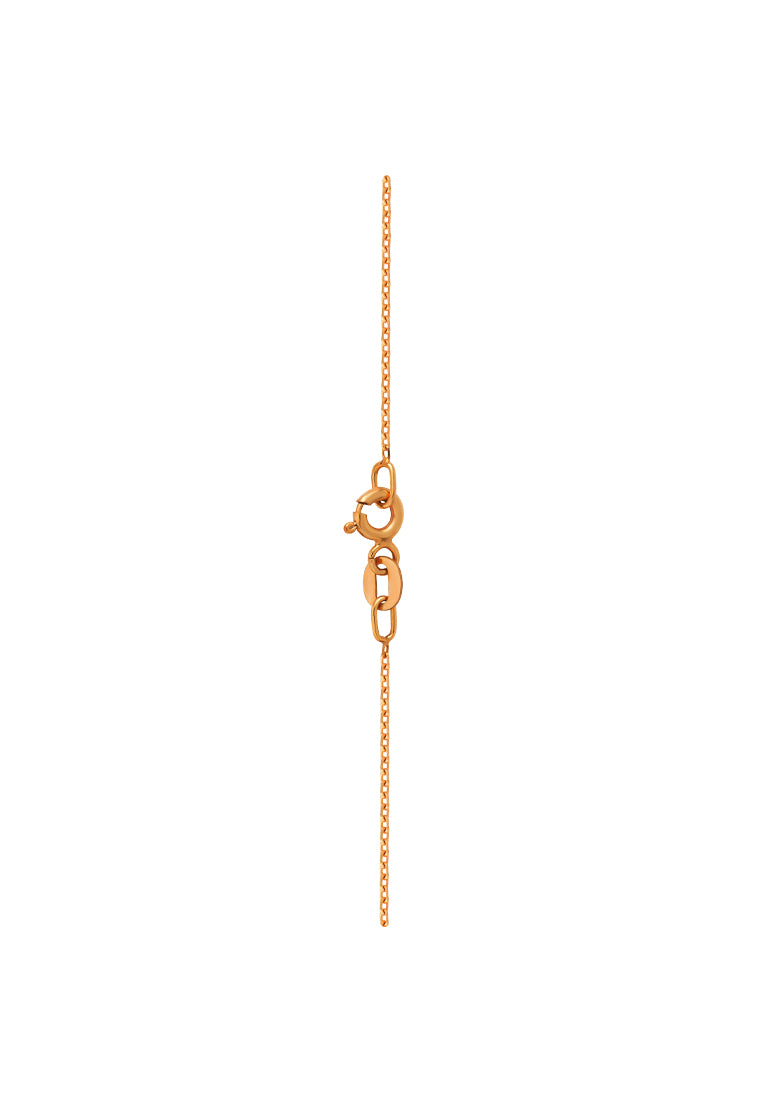 TOMEI Diamond Pendant Set, Yellow Gold 375