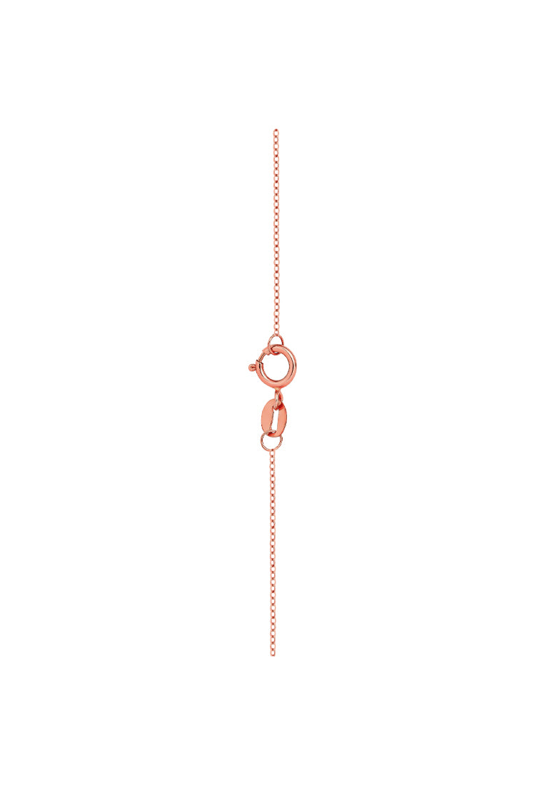 TOMEI Love Of Tower Necklace, Rose Gold 750