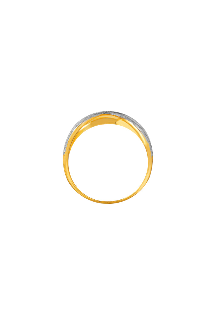 TOMEI Diamond Cut Collection Ring, Yellow Gold 916