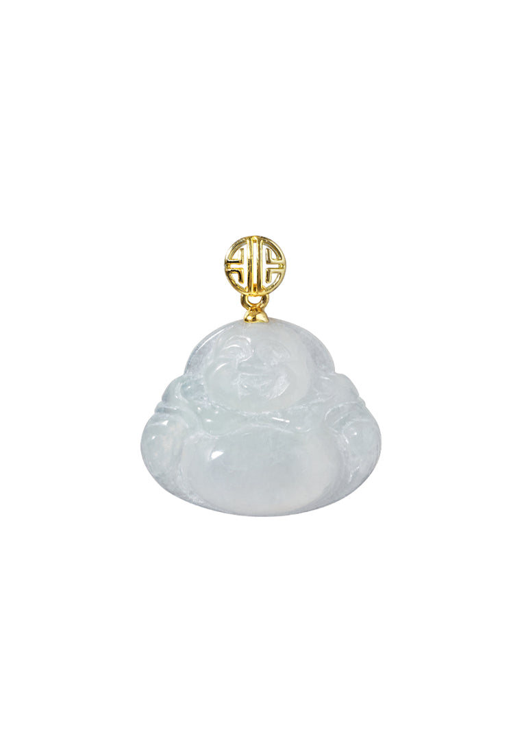 TOMEI Buddha Jade Pendant, Yellow Gold 750