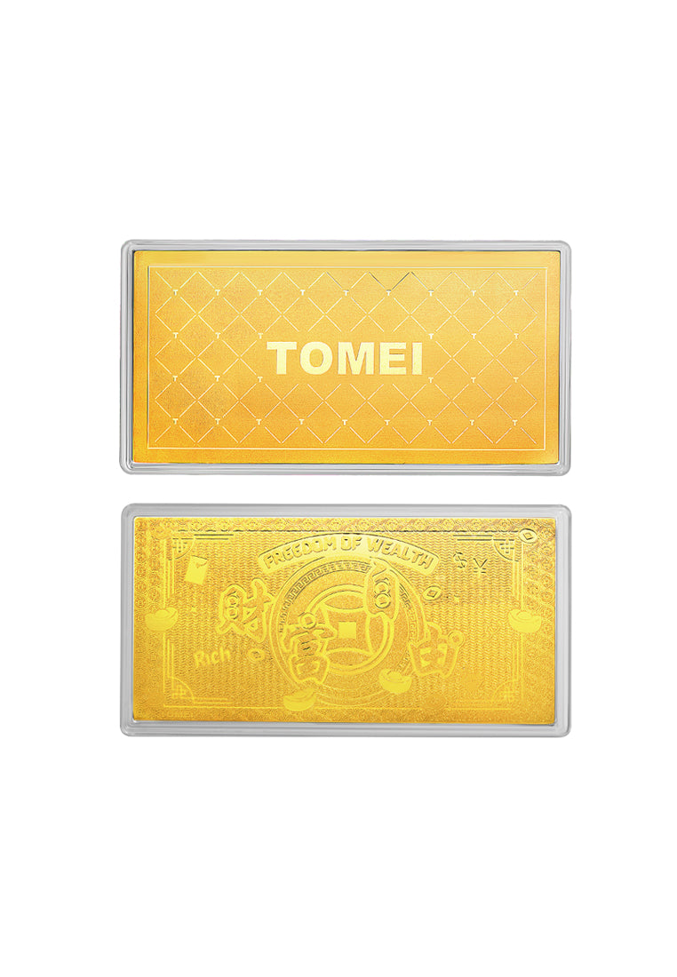 TOMEI Wealth Freedom Gold Foil 0.5GM, Yellow Gold 999