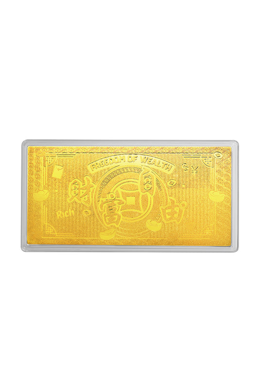 TOMEI Wealth Freedom Gold Foil 0.5GM, Yellow Gold 999