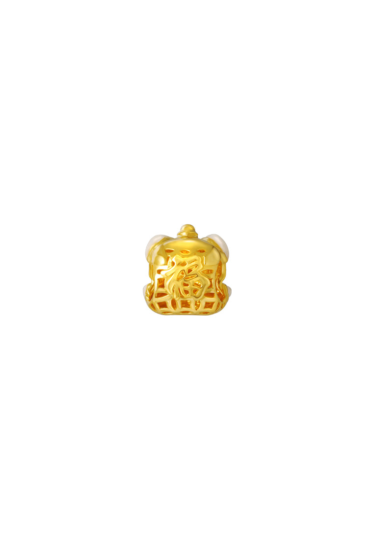 TOMEI Chomel Collection Lion Dance Charm, Yellow Gold 916