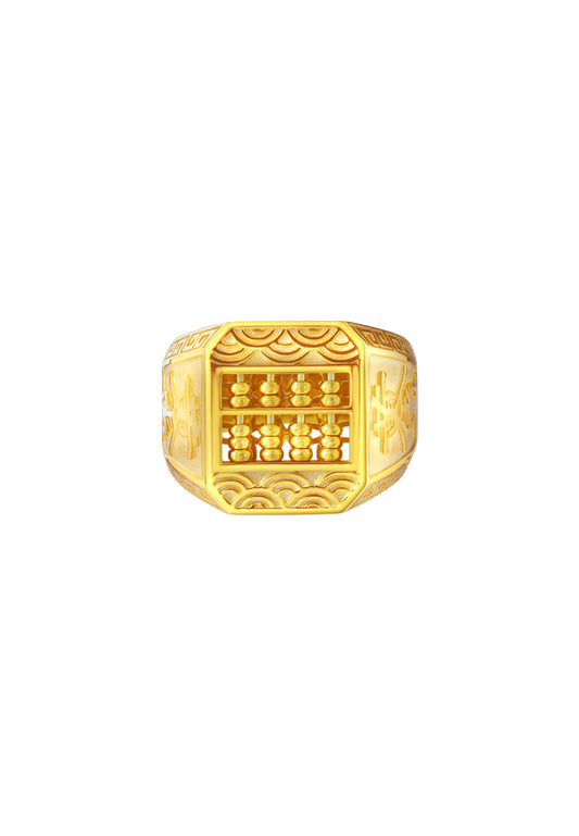 TOMEI Abacus Ring, Yellow Gold 916