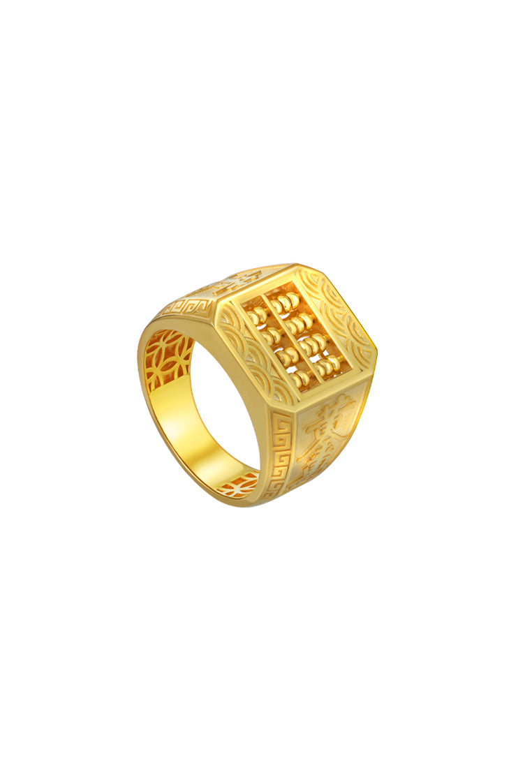 TOMEI Abacus Ring, Yellow Gold 916