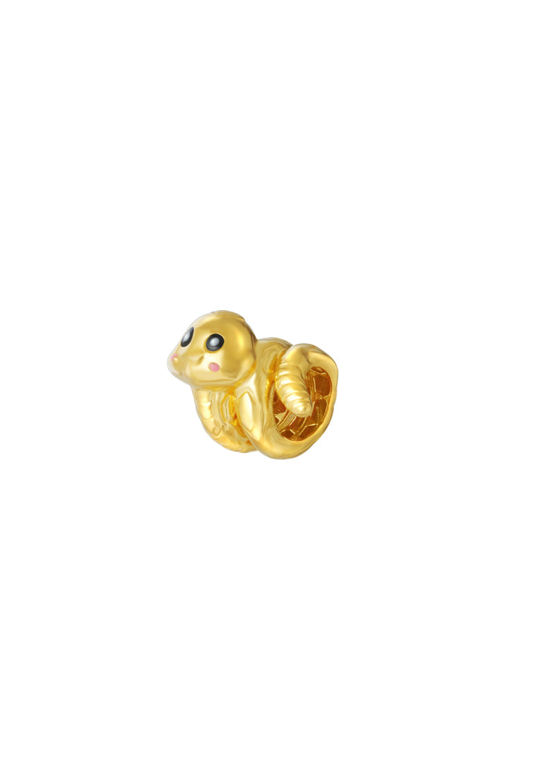 TOMEI Chomel Collection Snake Charm, Yellow Gold 916