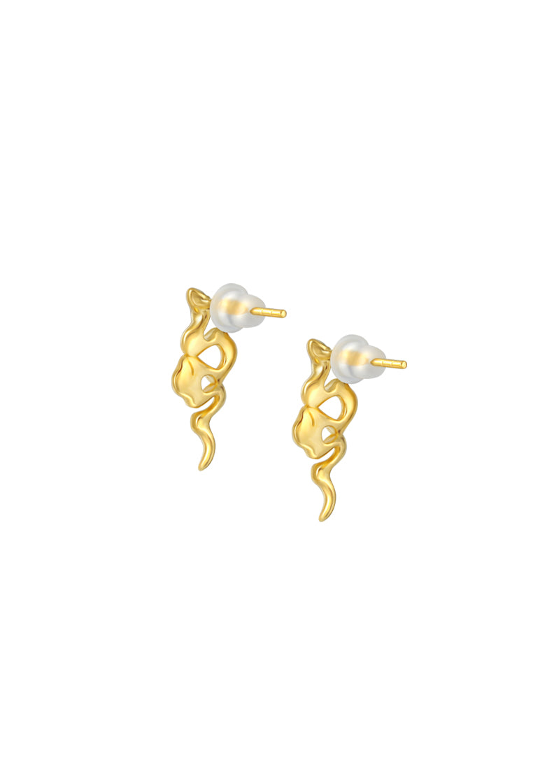 TOMEI x XIFU 【万物有灵】The Essence Of Nature Earrings, Yellow Gold 999