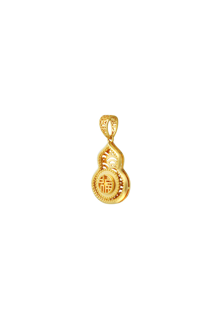 TOMEI Fu-Zi Gourd Pendant, Yellow Gold 916