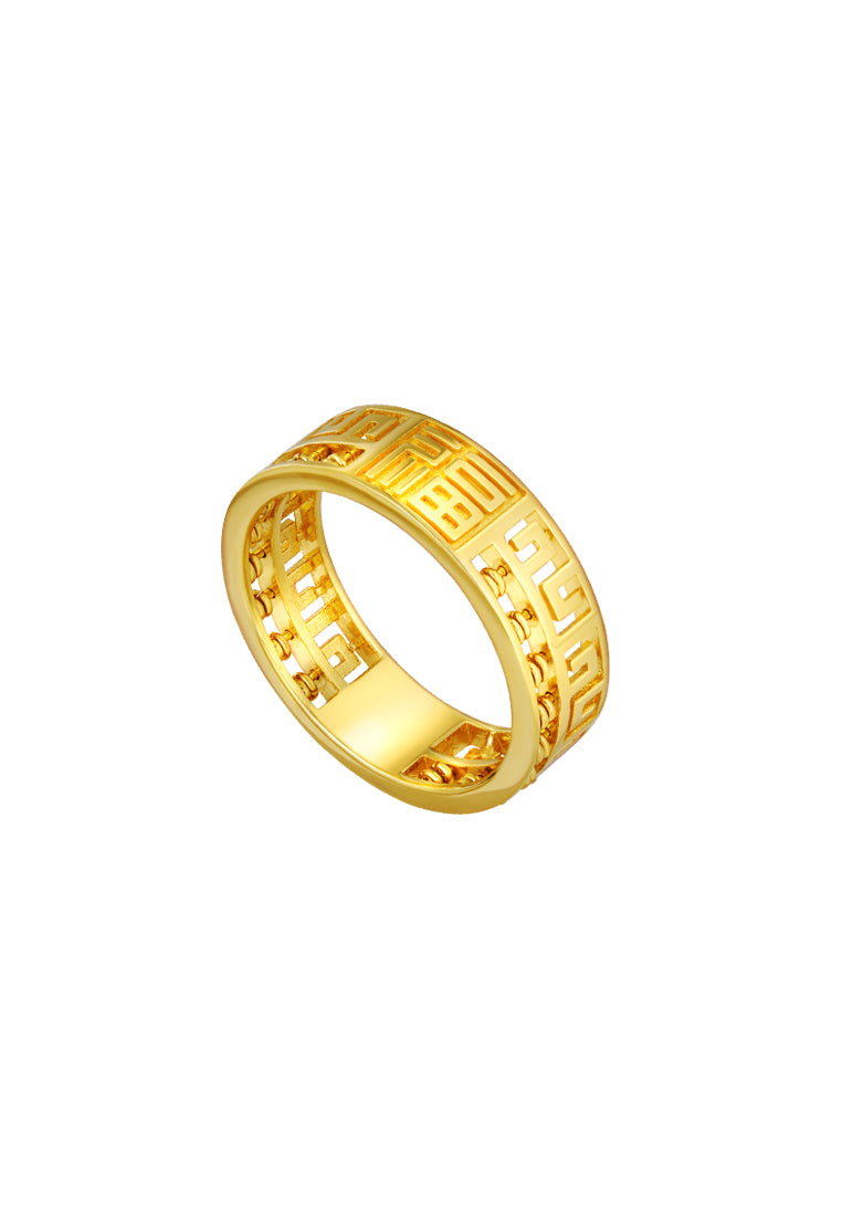 TOMEI Fu-Zi Abacus Ring, Yellow Gold 916