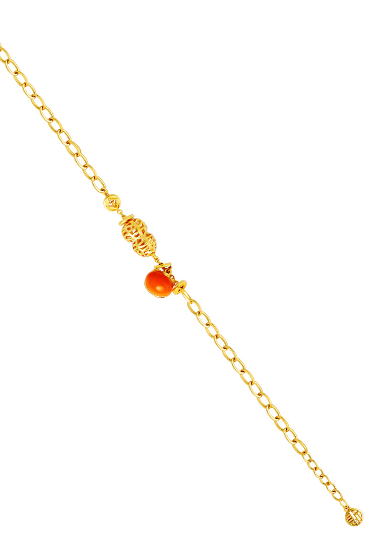 TOMEI Peanut & Persimmon Bracelet, Yellow Gold 916