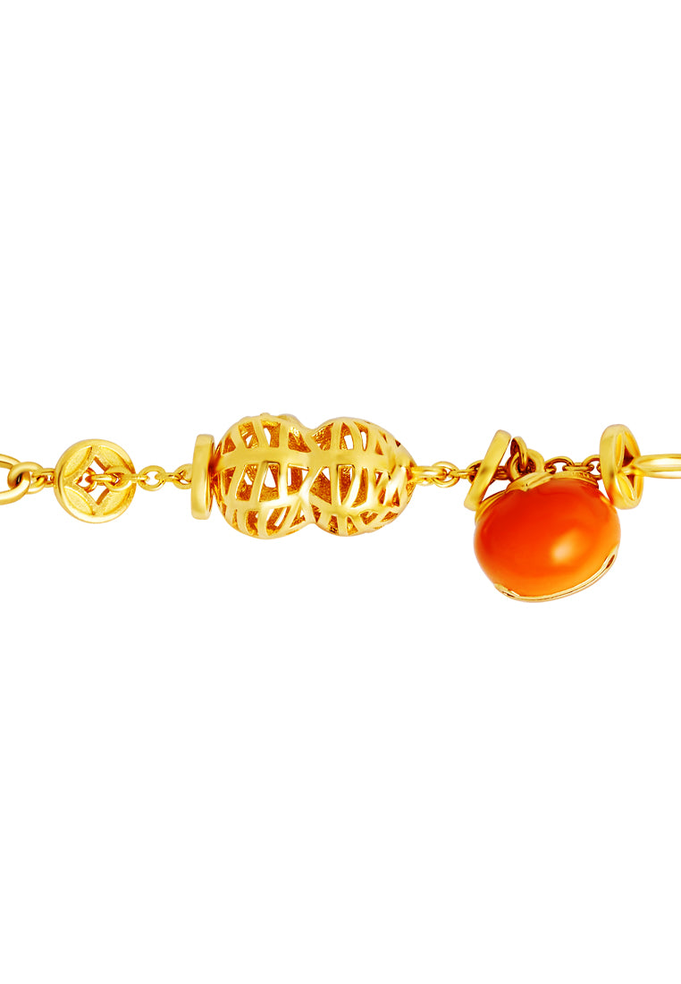 TOMEI Peanut & Persimmon Bracelet, Yellow Gold 916