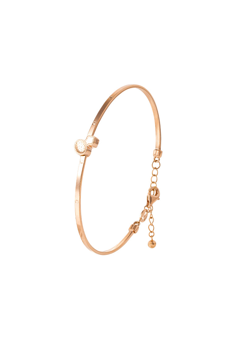 TOMEI Rouge Collection Gourd Bangle, Rose Gold 750