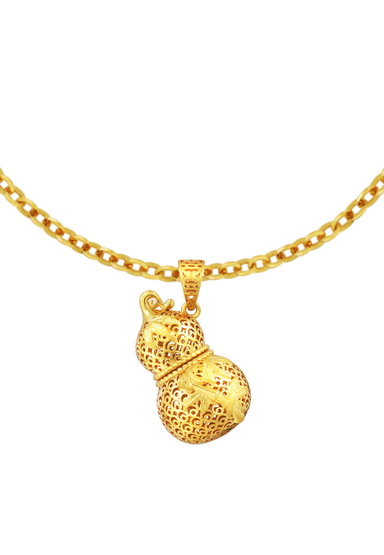 TOMEI Openable Gourd Pendant, Yellow Gold 916