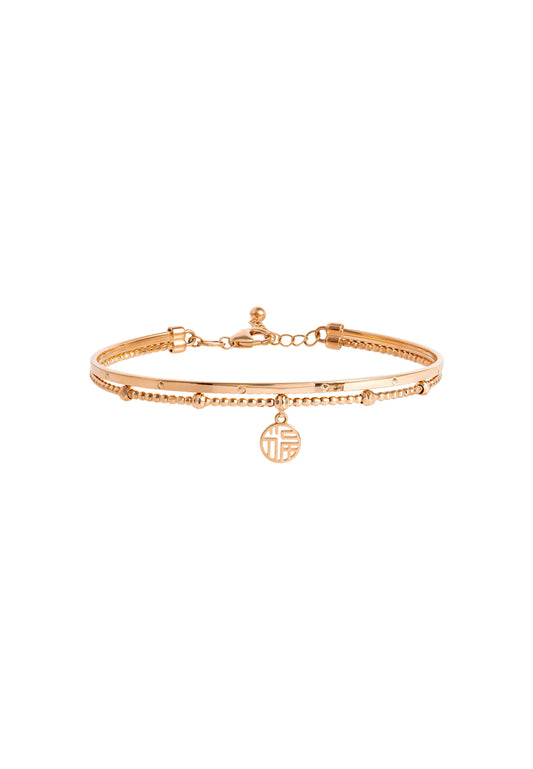 TOMEI Rouge Collection Fu-Zi Bangle, Rose Gold 750