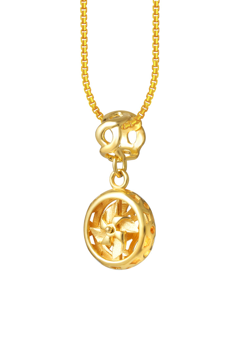 TOMEI Lucky Windmill Charm, Yellow Gold 916