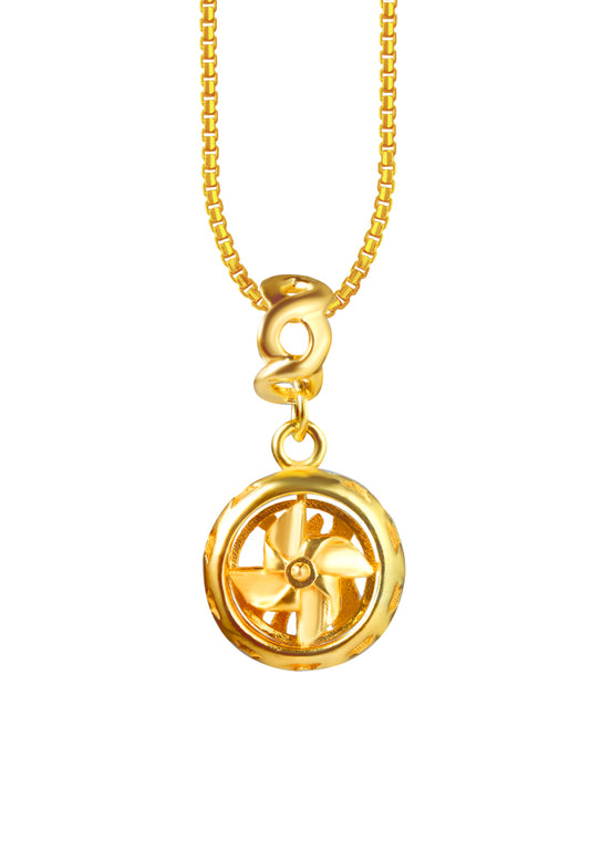 TOMEI Lucky Windmill Pendant, Yellow Gold 916