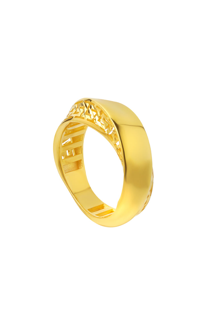 TOMEI Lusso Italia Filgree Ring, Yellow Gold 916