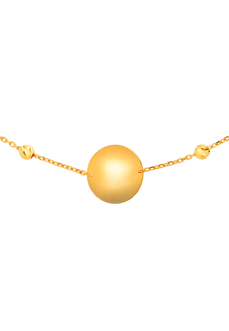 TOMEI Lusso Italia Fine Circle Kids Bracelet, Yellow Gold 916