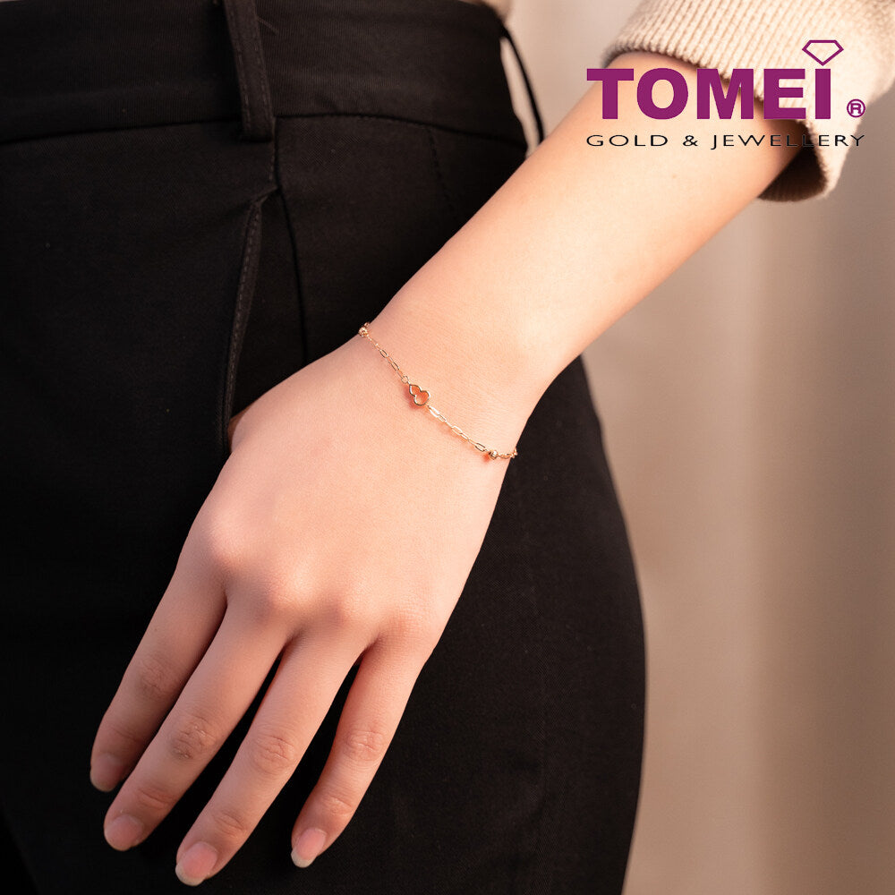 TOMEI Rouge Collection Gourd Bracelet, Rose Gold 750