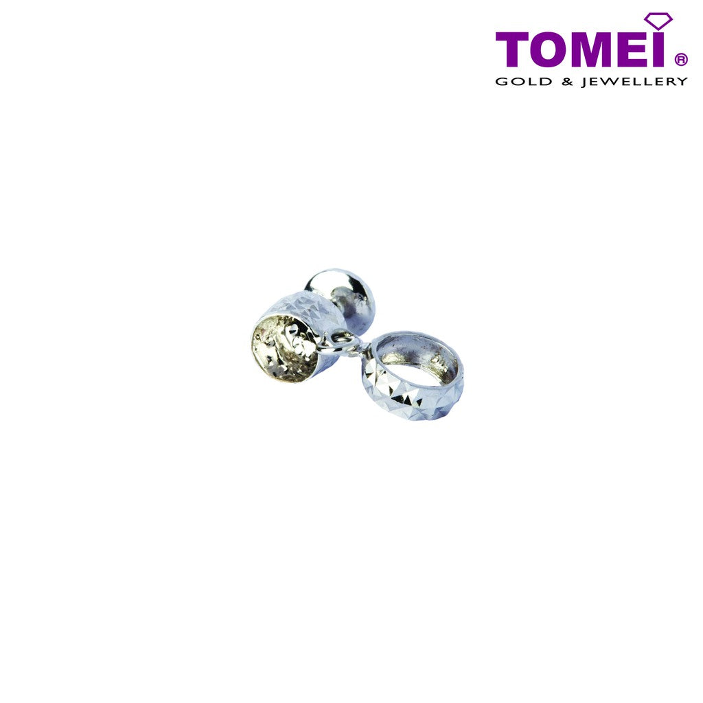 TOMEI Mosaicked Goblet of Pride and Glory Charm, White Gold 585 (P41)