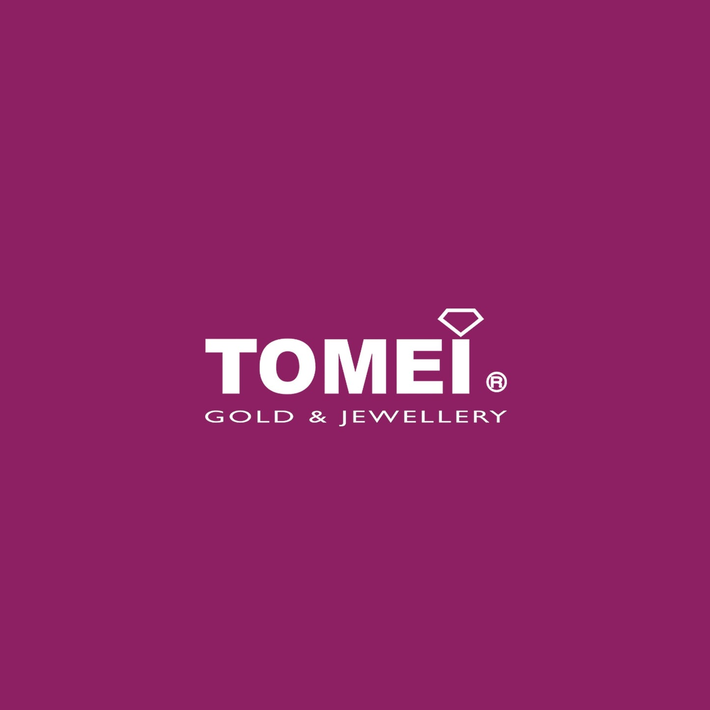 TOMEI Dwi-Heart Diamond Pendant Set, White Gold 585