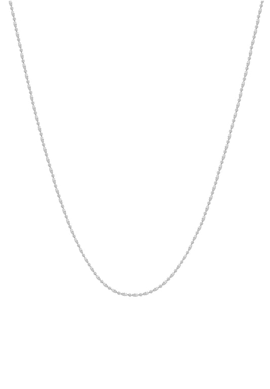 Tomei Sparkling Necklace, Unisex White Gold 585