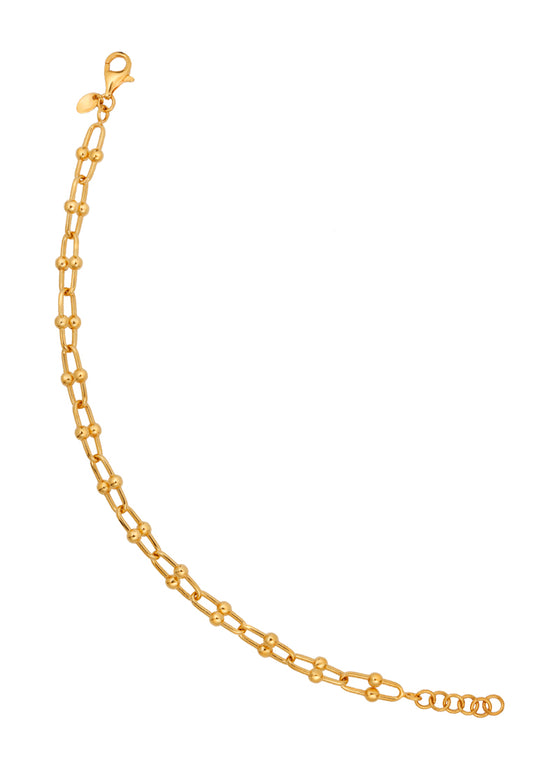 TOMEI Hardware Link Bracelet, Yellow Gold 916